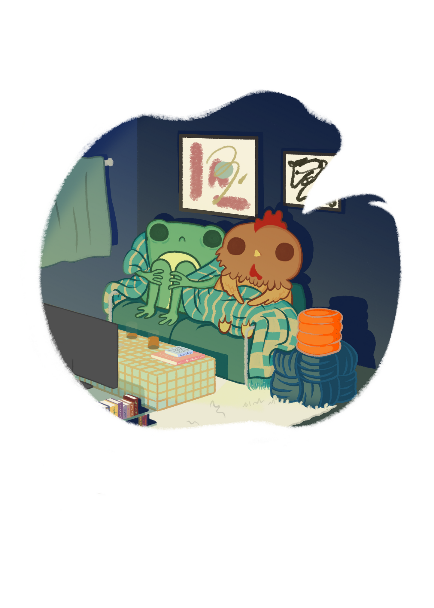 "Anxiehangout" Print