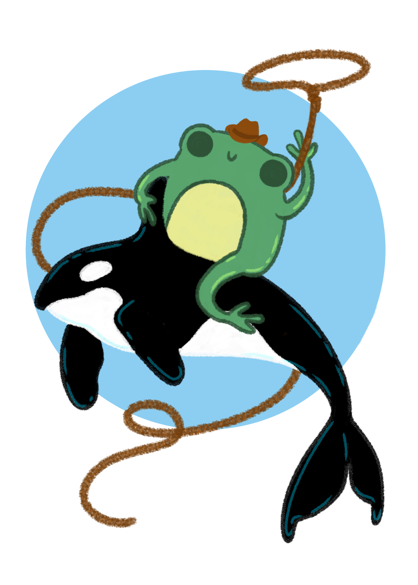 "Ride Orca" Print